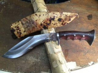 10.5" Gripper Handle Panawal Khukuri (Spotted Version)